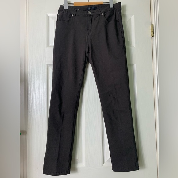 Simon Chang | Brown Super Stretchy Jeans - 10 - Picture 1 of 6